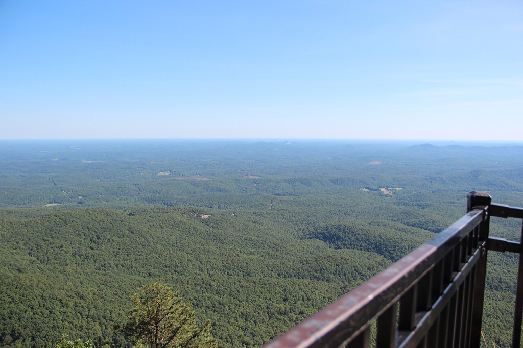 Long forested view from the Caesars Head State Park overlook